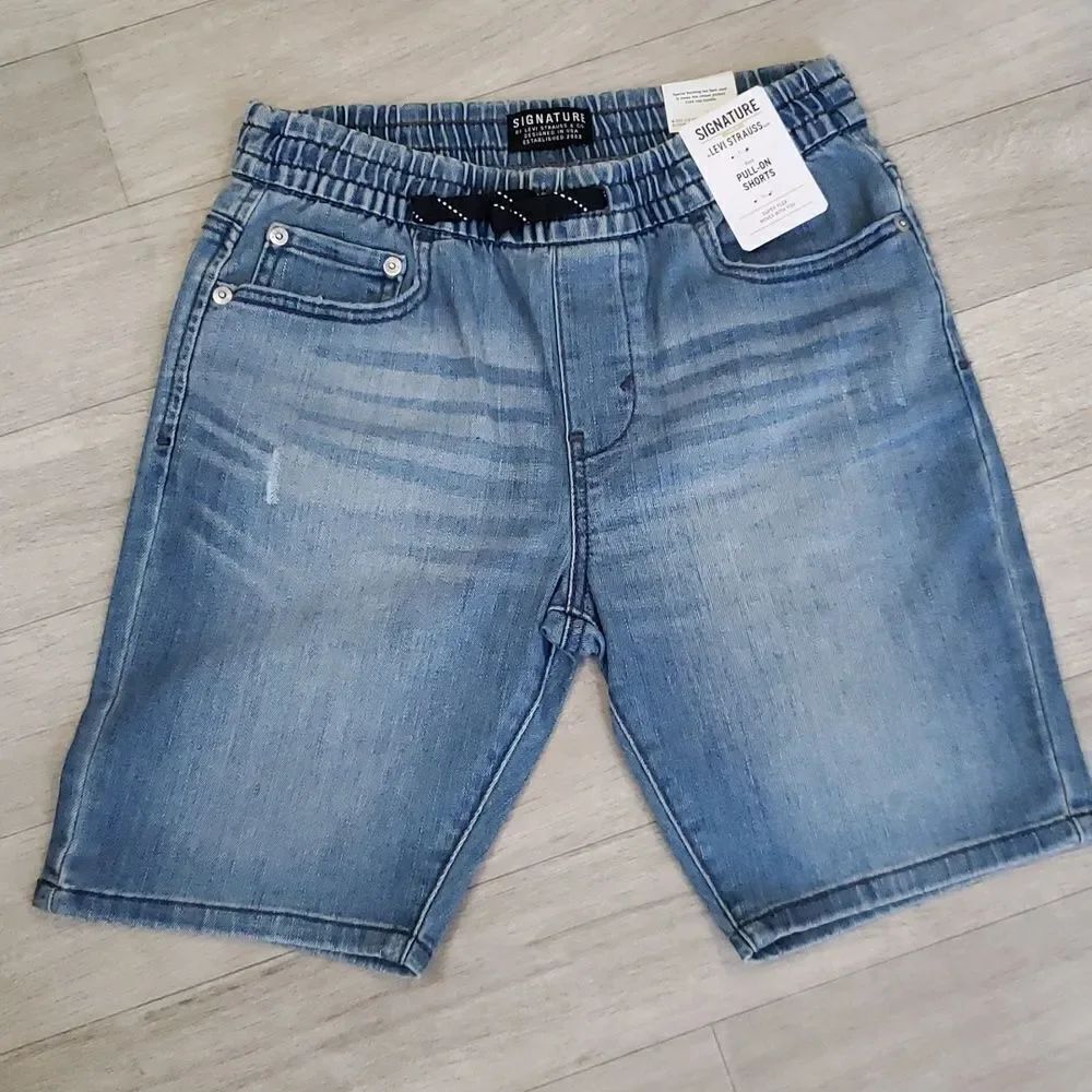 NWT Boys Signature Levi's GOLD Pull-On Shorts Sz L